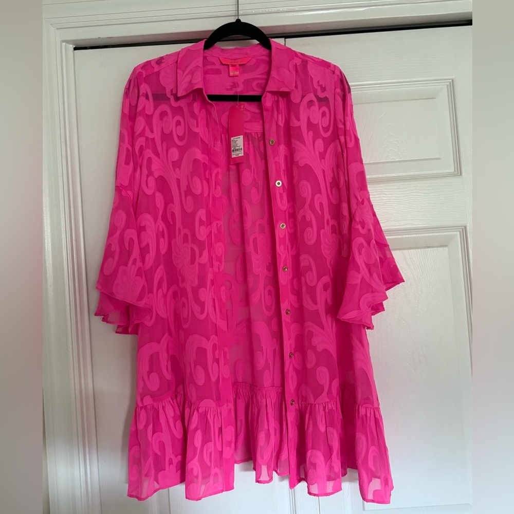 Lilly Pulitzer Bright Pink Coverup